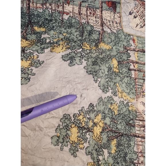 Liberty of London Scarf colonial print ladies gentlemen square 26 x 27 gray red - Picture 9 of 10